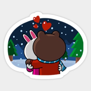 brown and cony Sticker